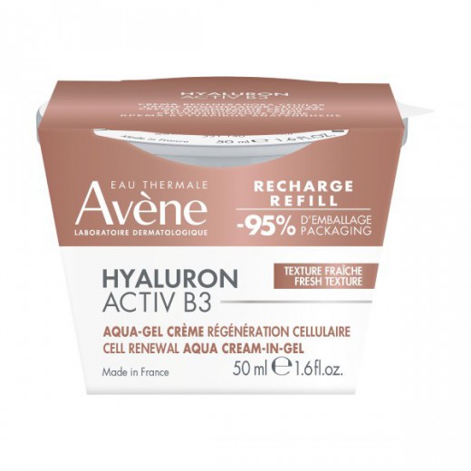 Avene, Hyaluron Activ B3 krem odbudowujący komórki, Aqua-Gel, wkład uzupełniający 50ml
