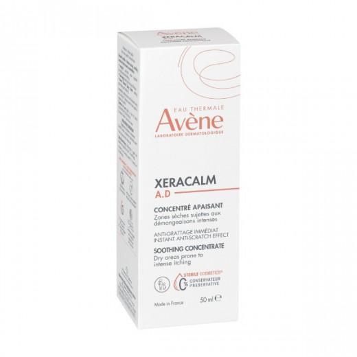 Avene XeraCalm A.D koncentrat kojący, do twarzy, ciała i powiek, skóra podrażniona, atopowa i swędząca, 50 ml