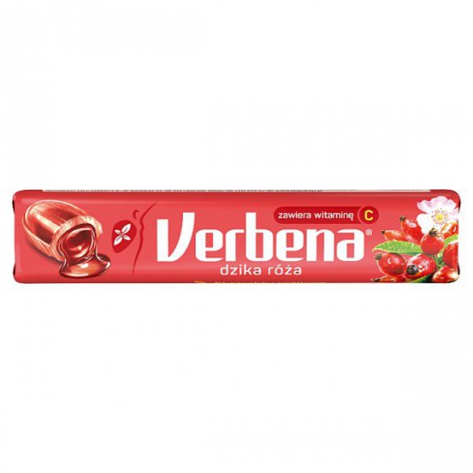 Verbena Dzika róża, cukierki ziołowe z witaminą C, 32 g