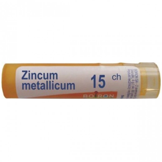 Boiron, Zincum Metallicum, 15 CH, granulki, 4 g