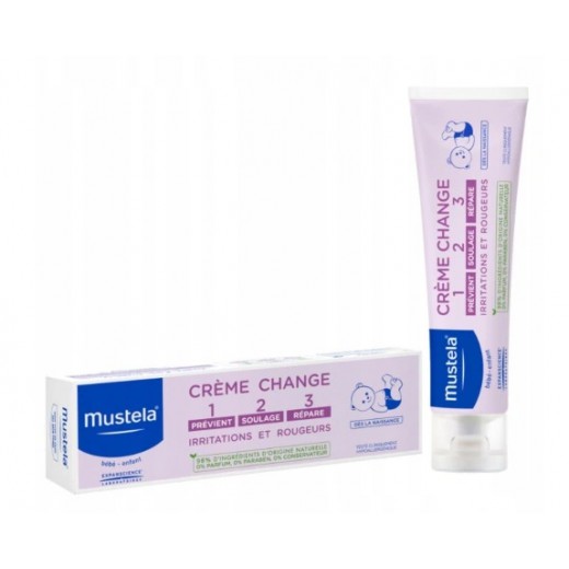Mustela Bebe, krem do przewijania 1,2,3, od urodzenia, 100 ml