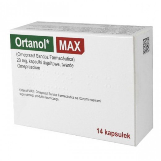 Ortanol Max, kapsułki dojelitowe twarde 20mg, 14 kapsułek (import równoległy Pharmavitae)