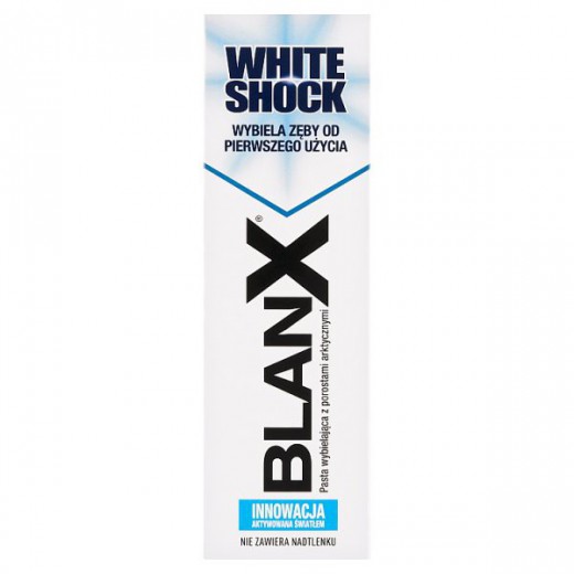 BlanX White Shock, wybielająca pasta do zębów, 75 ml
