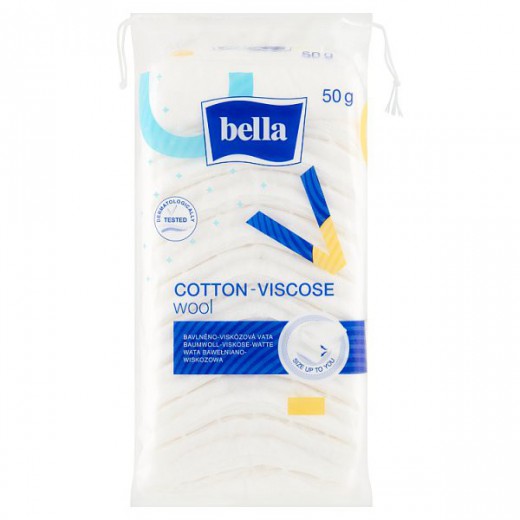 Bella Cotton, wata opatrunkowa bawełniano-wiskozowa, 50 g