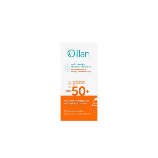 Oillan SUN, Roll-on przeciwsłoneczny dla dzieci, 50 ml