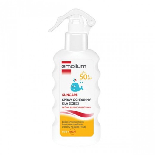 Emolium Suncare, spray ochronny dla dzieci od 1 roku życia, SPF 50+, 175 ml