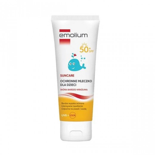 Emolium Suncare, ochronne mleczko dla dzieci od 1 roku życia, SPF 50+, 125 ml