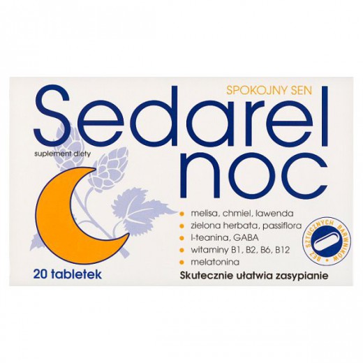 Sedarel Noc, 20 tabletek