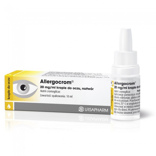 Allergocrom, 20 mg/ml, krople do oczu, roztwór, 10 ml
