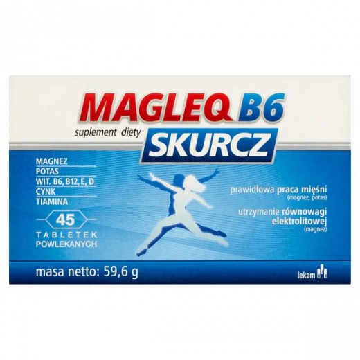 Magleq B6 Skurcz, tabletki powlekane 45 sztuk