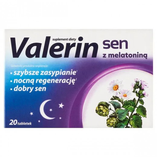 Valerin Sen z melatoniną, 20 tabletek