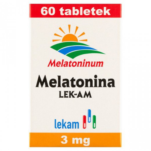 Melatonina LEK-AM, 3mg, 60 tabletek