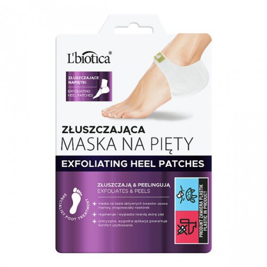 L'Biotica, maska złuszczająca na pięty, napiętki złuszczające, 18g