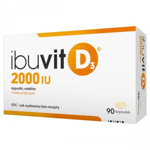 Ibuvit D3 2000 IU, 90 kapsułek