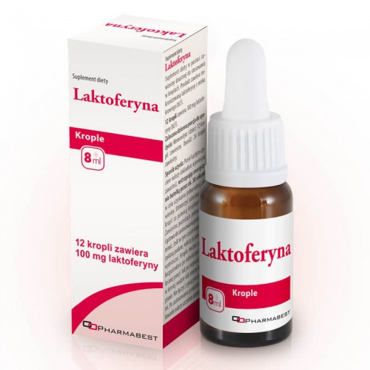 Laktoferyna, krople doustne, 8ml