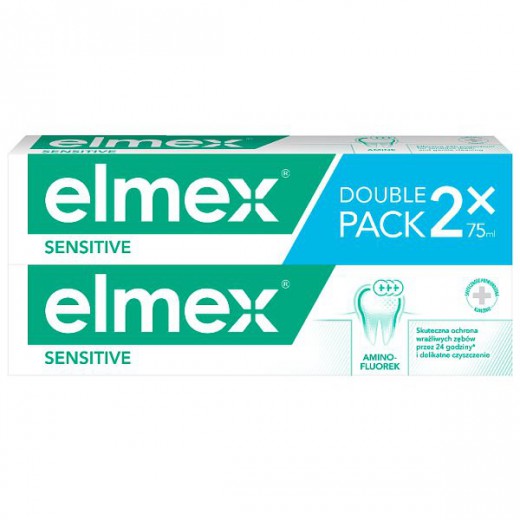 Elmex, pasta do zębów Sensitive, 2 x 75 ml