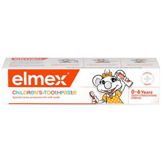 Elmex, pasta do zębów dla dzieci 0-6 lat, z aminofluorkiem, 50 ml