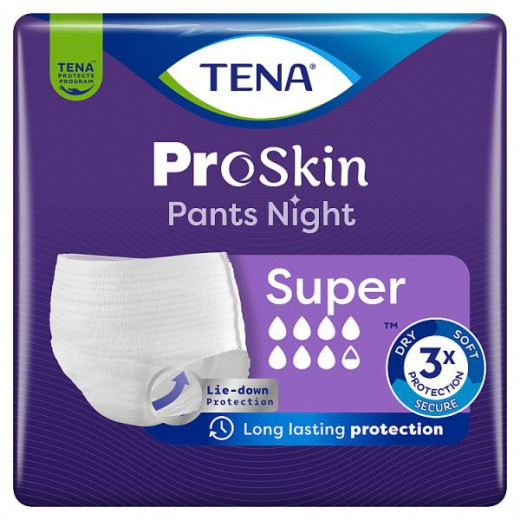 Tena Pants ProSkin Night, majtki chłonne, rozmiar L, Super, 30 sztuk