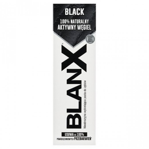 BlanX Black, czarna pasta do zębów, wybielająca, 75 ml