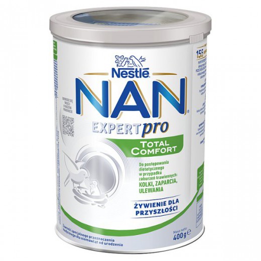 Nestle NAN Expertpro Total Comfort, w przypadku zaburzeń trawiennych dla niemowląt od urodzenia, 400 g