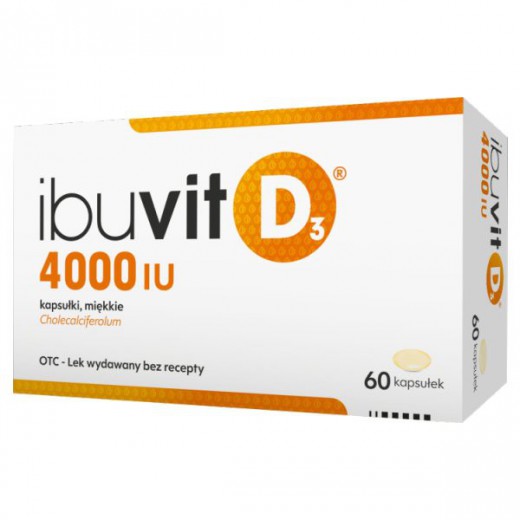 Ibuvit D3 4000 IU, 60 kapsułek