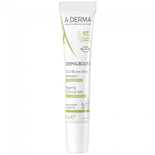 A-Derma Dermalibour+ Cica, regenerujący balsam do ust, 15 ml