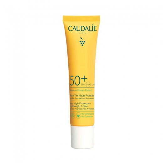 Caudalie Vinosun Protect, lekki krem o bardzo wysokiej ochronie SPF 50+, 40 ml
