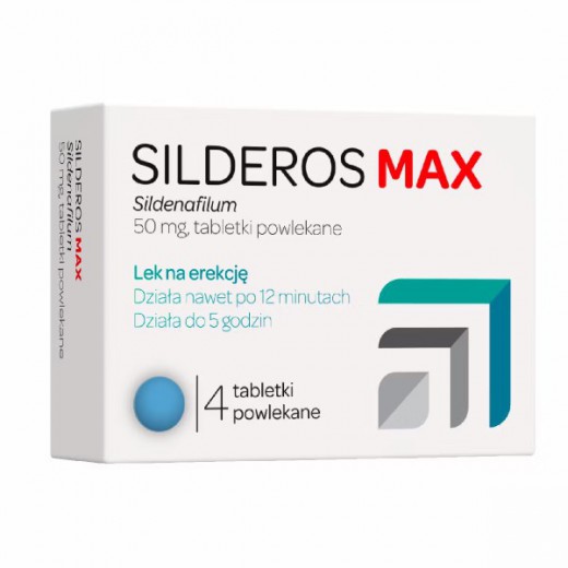 Silderos max 50 mg, 4 tabletki powlekane