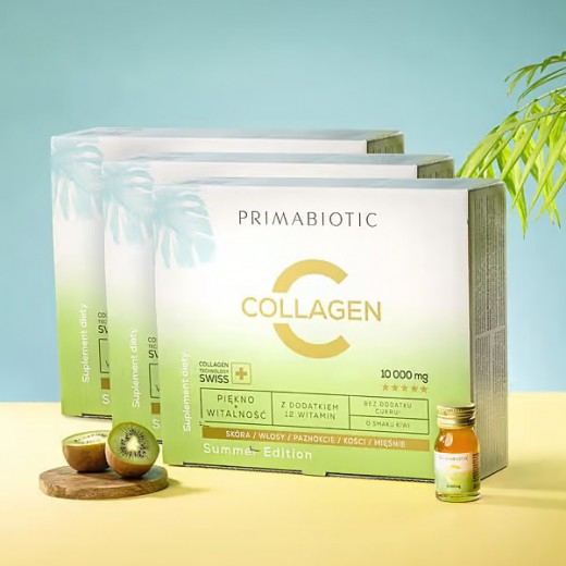 Primabiotic Collagen Summer Edition, płyn kolagen 10000mg, 30 x 30 ml