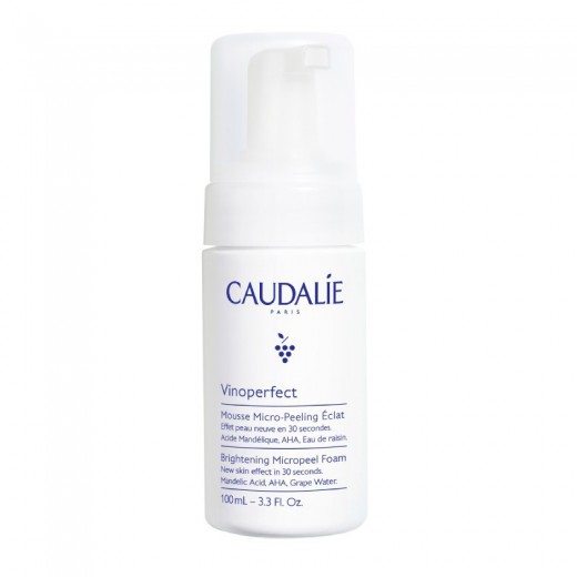 Caudalie Vinoperfect, rozjaśniająca pianka mikropeelingująca, 100 ml