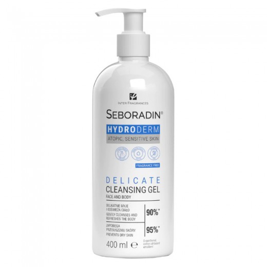 Seboradin Hydroderm, delikatny żel do mycia ciała, 400 ml