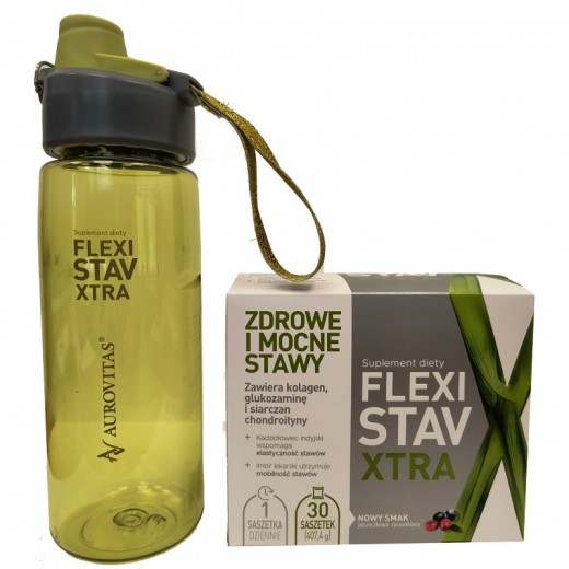 FlexiStav Xtra, smak porzeczkowo- żurawinowy, 30 saszetek + bidon