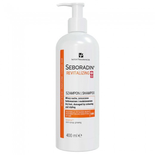 Seboradin Revitalizing, Szampon regenerujący do włosów suchych, zniszczonych farbowaniem i modelowaniem, 400 ml