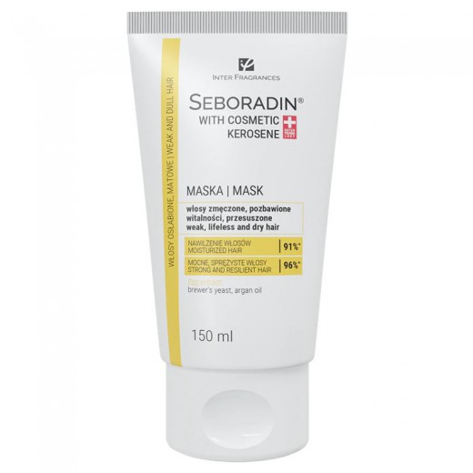 Seboradin Maska z naftą kosmetyczną, przywracającą włosą nawilżenie i blaski, 150 ml