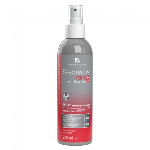 Seboradin Forte Anti Grey Hair, spray odsiwiający, 200 ml