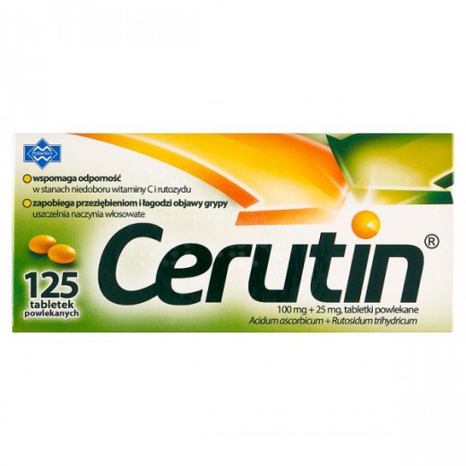 Cerutin 100mg+25mg, 125 tabletek