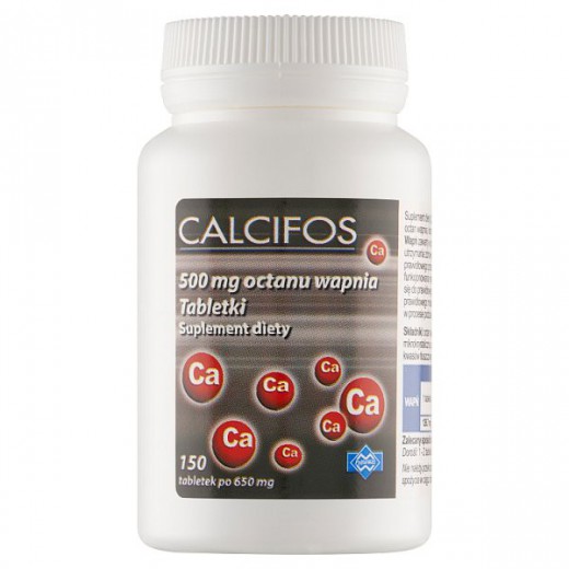 Calcifos, 500 mg octanu wapnia, 150 tabletek