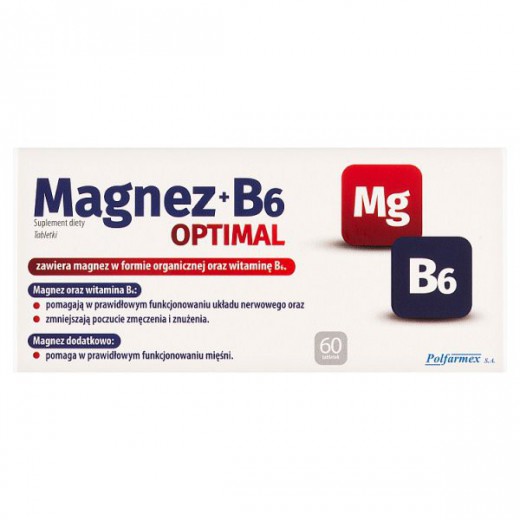 Magnez + B6 Optimal, 60 tabletek