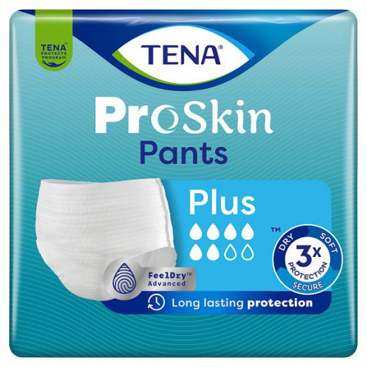 Tena Pants ProSkin, majtki chłonne, rozmiar L, 100-135 cm, Plus, 10 sztuk