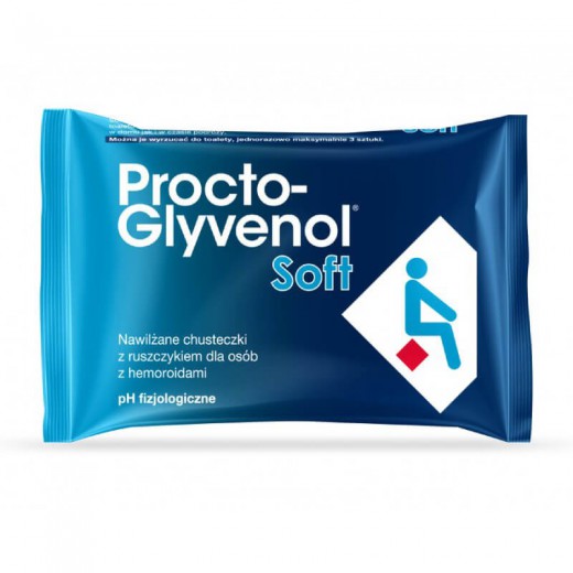 Procto-Glyvenol Soft, chusteczki łagodzące, 30 sztuk