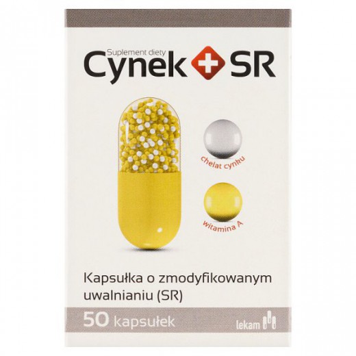 Cynek+SR, 50 kapsułek