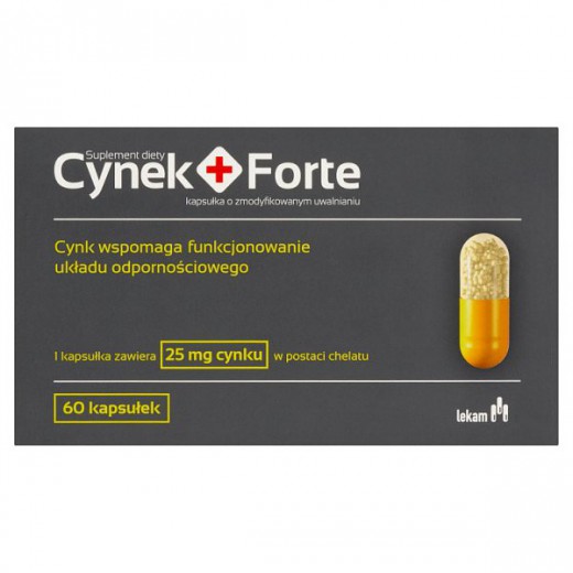 Cynek+Forte 25mg, 60 kapsułek o przedłużonym uwalnianiu