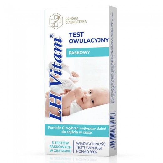 Test owulacyjny LH VITAM 1 opakowanie (5 testów)