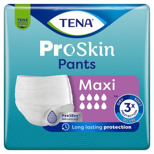 Tena Pants ProSkin, majtki chłonne, rozmiar L, 100-135 cm, Maxi, 10 sztuk