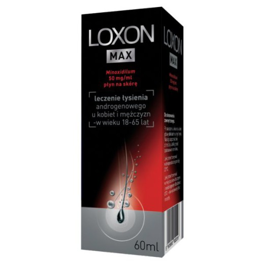 Loxon Max 50mg/ml, płyn na skórę, 60ml
