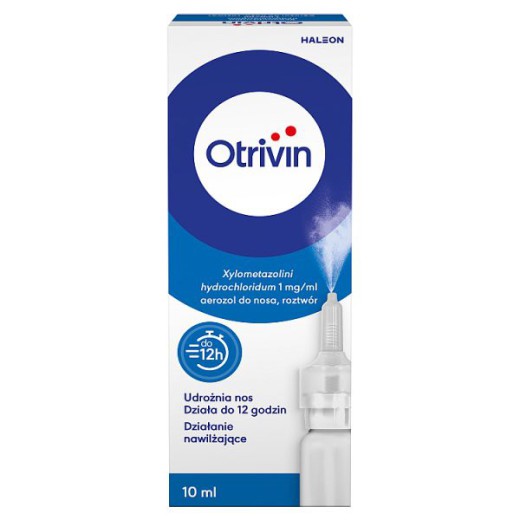 Otrivin 1 mg/ 1 ml, aerozol do nosa, 10 ml
