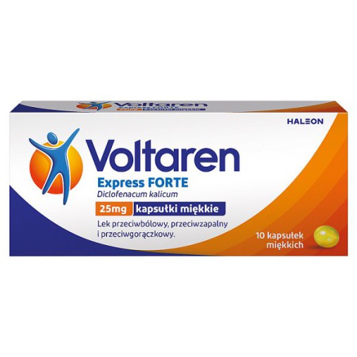 Voltaren Express Forte 25 mg, 10 kapsułek miękkich