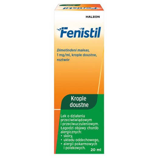 Fenistil 1 mg/ ml, krople doustne, 20 ml