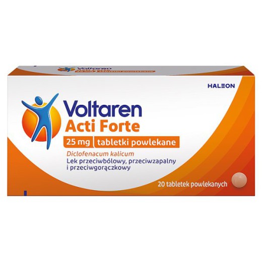 Voltaren Acti Forte 25mg, 20 tabletek powlekanych