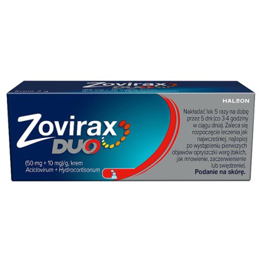 Zovirax Duo (50mg+10mg)/g, krem, 2g